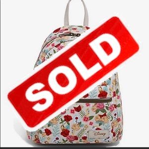 Beauty and the Beast Floral Mini Backpack